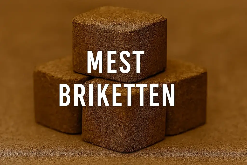 Gedroogde paardenmest als grondstof voor het persen van paardenmest briketten